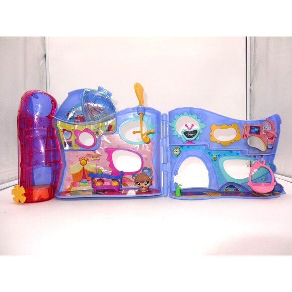 Littlest‎ Pet Shop LPS Playful Paws Pet Daycare Playset Acces Rare Yellow Sign